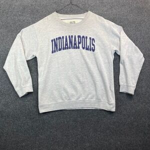 New York Popular Indianapolis Graphic Sweatshirt Men's Large Heather Grey